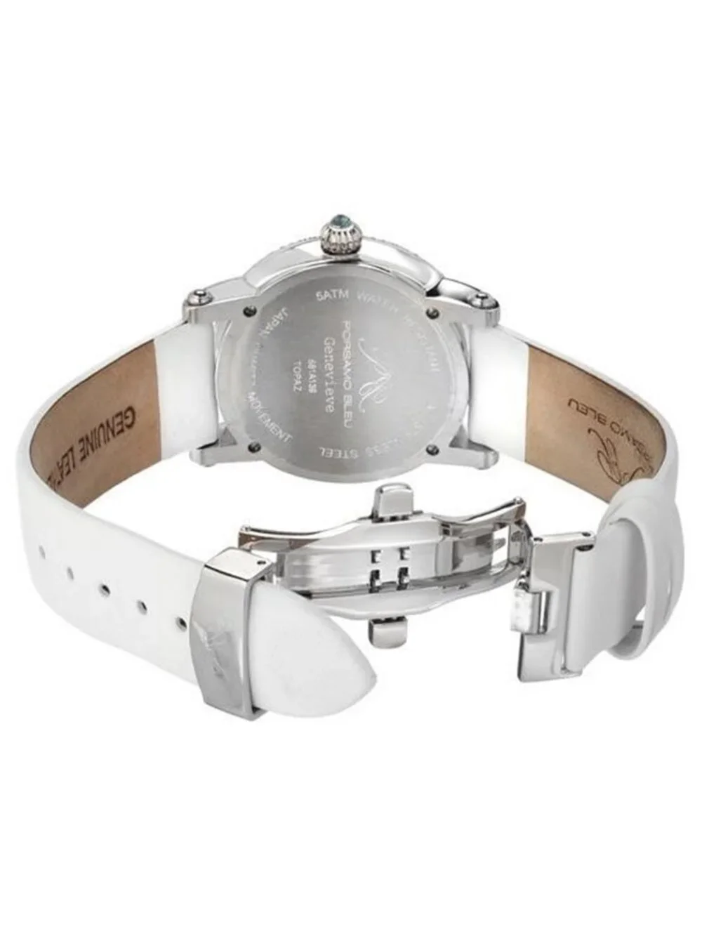 NWT Porsamo Bleu Genevieve Quartz White Dial Ladies Watch